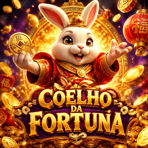 Fortune Rabbit da PG Soft com símbolos de moedas douradas