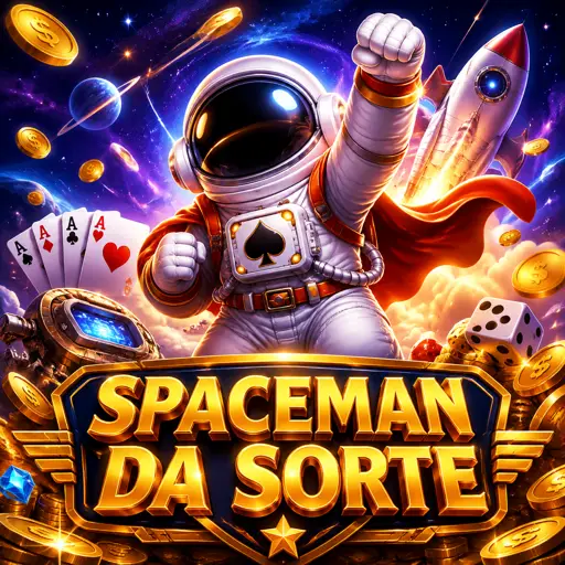 Card do jogo Spaceman com astronauta subindo e multiplicador na tela